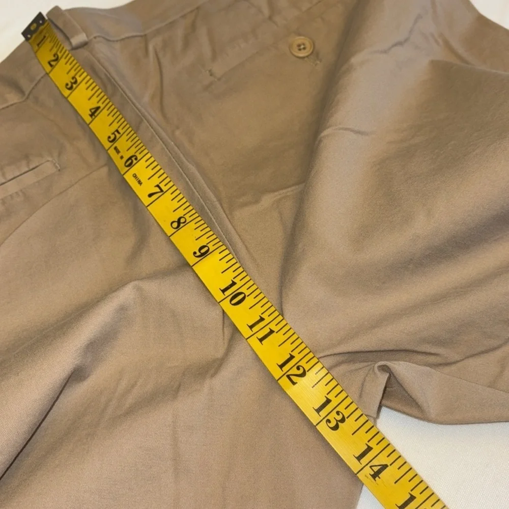 Talbots pants curvy straight leg slide button/zip closure flat front size 10